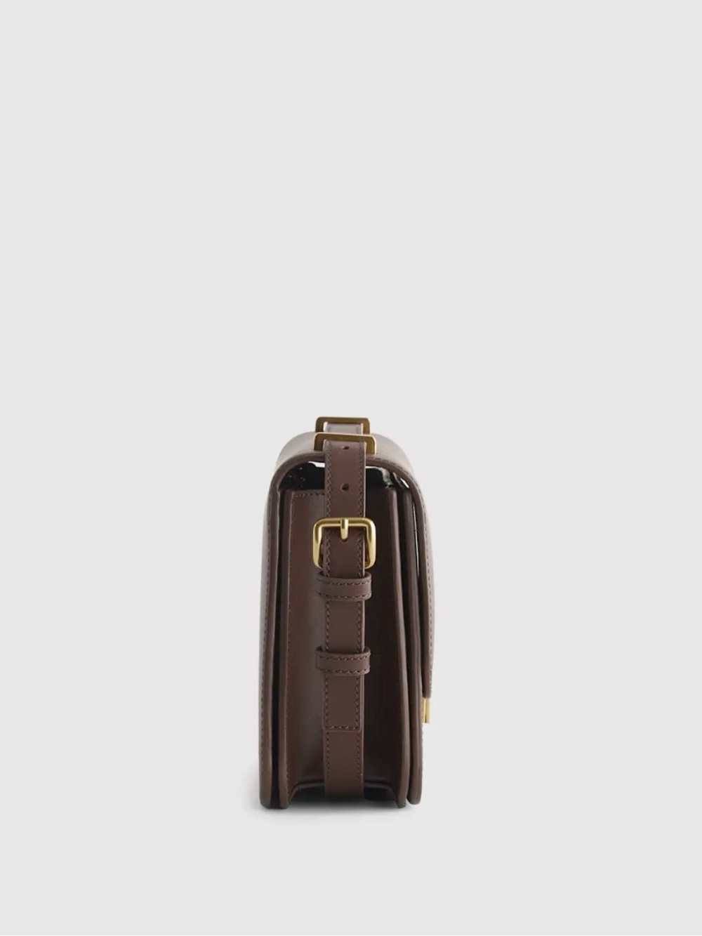 Quince Italian Leather Box Shoulder Bag - Picture 5 of 10